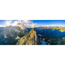 Cathedral Rock, Peggys Pond, Mount Daniel, and Hyas Lake