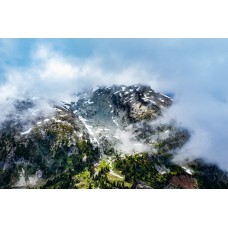Mount Daniel Shrouded in Fog